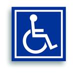 Handicap decal Magnetic sign